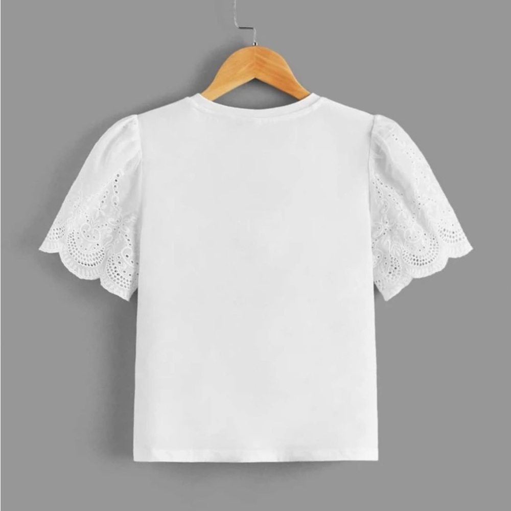White Cute Basic Girly Top. Brand New